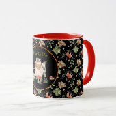 Botanische ring past Tekst en Kleur aan Mok (Voorkant rechts)