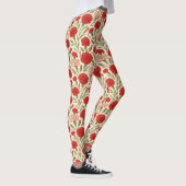 Botanische Rode Anjer Bloemen Leggings (Rechts)
