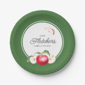 Botanische rode appels papier Bord (Voorkant)