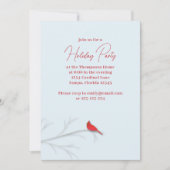 Botanische Rode Kardinaal Eenvoudige Winterboom El Kaart (Voorkant)