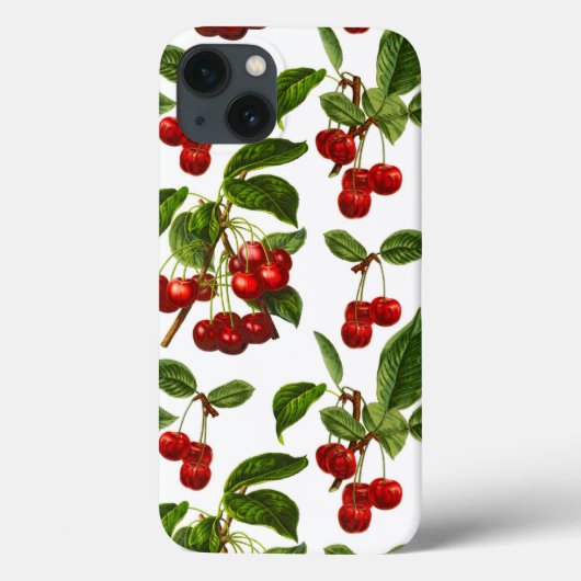  botanische rode kersen afdrukken Case-Mate iPhone case (Achterkant)