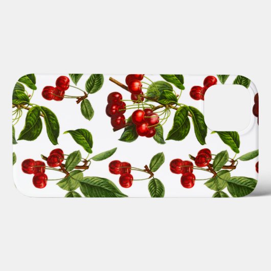  botanische rode kersen afdrukken Case-Mate iPhone case (Achterkant (horizontaal))