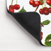  botanische rode kersen afdrukken muismat (Hoek)