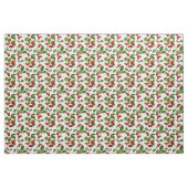 botanische rode kersen afdrukken stof (Yard (91,4 cm))