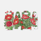 Botanische rode roos pioen bloemen bloemrijke guns bedankdoosjes (Uitgevouwen)
