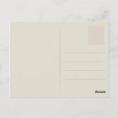 Botanische  rode rozen briefkaart (Achterkant)