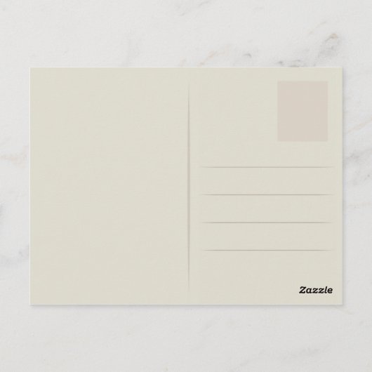 Botanische rode rozen briefkaart (Achterkant)