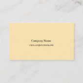  botanische rode rozenbloem geel visitekaartje (Achterkant)