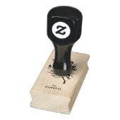 Botanische roestbak rubberstempel (Stempel)