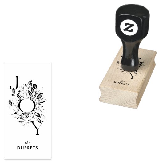 Botanische roestbak rubberstempel (Gestempeld)