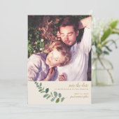 Botanische Romance | Eenvoudige foto slaat de datu Aankondiging (Staand voorkant)