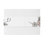 Botanische Romantische Zoete Erwt Uitnodigingen Wikkel (Achterkant Voorbeeld)