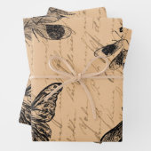 botanische rondvliegdrakenvlieg inpakpapier vel (In situ)