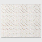 Botanische Roos Gold Neutrale Terracotta Birthday Cadeaupapier (Vlak)