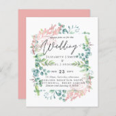 Botanische Roos Gold Sage Botanical Weddenbudget (Voorkant / Achterkant)