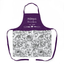 Botanische Roos Zwart en Paars Persoonlijk