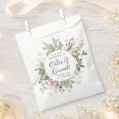 Botanische roze bloemenbruiloft dank u bedankzakje (Geknipt)