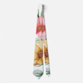 Botanische roze en gele bloesem stropdas (Voorkant)