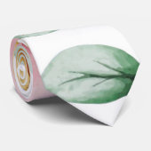 Botanische roze en gele bloesem stropdas (Opgerold)