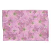 botanische roze geranium kussensloop (Voorkant)