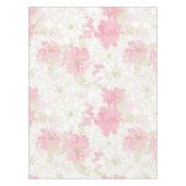 Botanische roze gouden bloemen tafelkleed (Voorkant)
