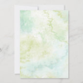 Botanische roze groene gouden geometrische Lijst b Kaart (Achterkant)