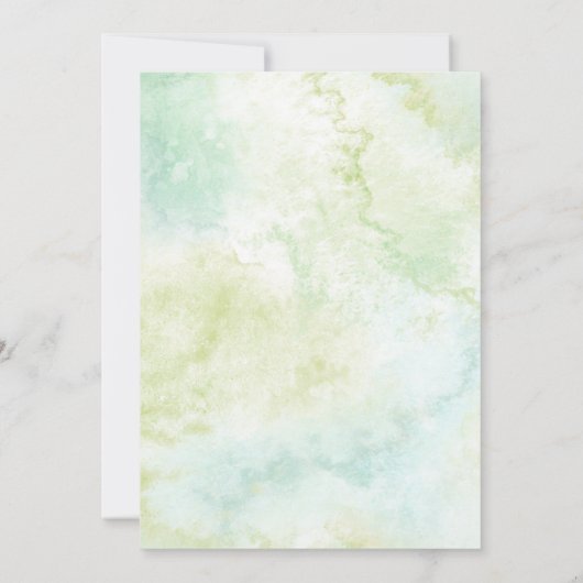 Botanische roze groene gouden geometrische Lijst b Kaart (Achterkant)