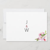 Botanische roze kersenbloesem zomer Bedankt Kaart (Achterkant)