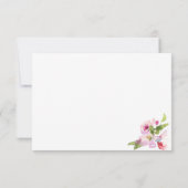 Botanische roze kersenbloesem zomer Bruidsmeisje Kaart (Achterkant)