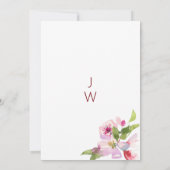 Botanische roze kersenbloesem zomer Tafelnummers (Achterkant)