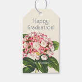  Botanische Roze Mountain Laurel Flower Cadeaulabel (Voorkant)