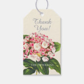  Botanische Roze Mountain Laurel Flower Cadeaulabel (Voorkant)