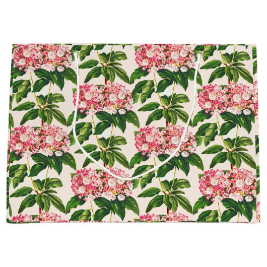  Botanische Roze Mountain Laurel Flower Groot Cadeauzakje (Voorkant)