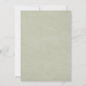 Botanische roze roze grijze Baby shower Kaart (Achterkant)