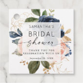 Botanische roze Waterverf Vrijgezellenfeest Bedankjes Labels (Voorkant)