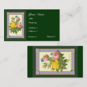 Botanische Rozen Aangepaste Visitekaartjes (Voorkant / Achterkant)