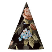 Botanische rozen: abstract bloemmotief. feesthoedjes (Links)