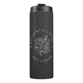 Botanische Rozen Cirkel Logo Thermosbeker