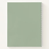 Botanische Rozen Groen & Roze Notitieboek (Achterkant)