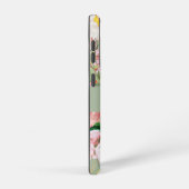  botanische Rozen Pastel Groen en Roze Samsung Galaxy Hoesje (Rechterkant)