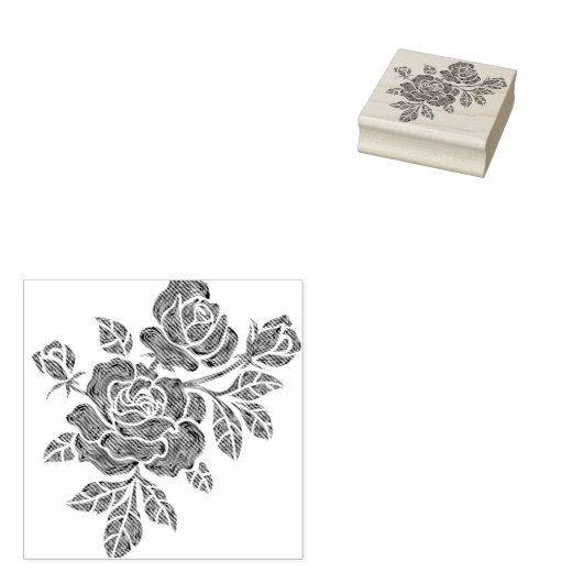 botanische Rozen stempel (Gestempeld)