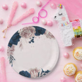 botanische rozen van de elegante marjoek papieren bordje (Feest)