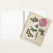  botanische rozen vlinderrups planner (Display)