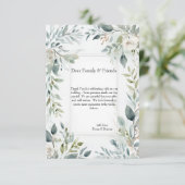 Botanische Rustieke Bloemen Bedankkaart (Staand voorkant)