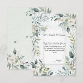 Botanische Rustieke Bloemen Dankkaart Bedankkaart (Voorkant / Achterkant)