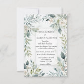 Botanische rustieke bloemen RSVP-kaart RSVP Kaartje (Voorkant)