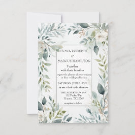 Botanische Rustieke Bloemen Save the Date Kaart
