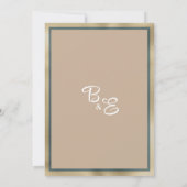 Botanische rustieke bosbloemen Save the Date Kaart (Achterkant)