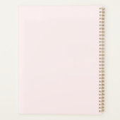Botanische rustieke elegante waterverf gebladerte planner (Achterkant)