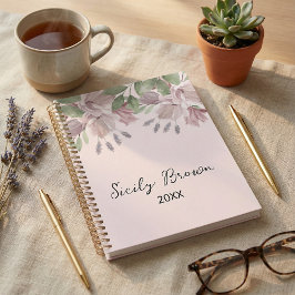 Botanische rustieke elegante waterverf gebladerte planner